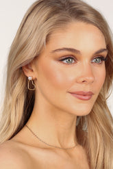 Bebe Heart Earrings - Gold